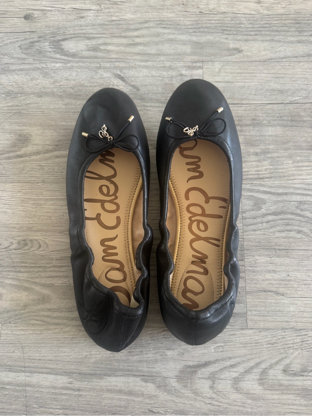 Sam Edelman Felicia Ballet Flats in Black Leather